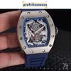 Designer Watch Mechanical Movement Watch Rubber Strap Ceramic Dial Waterproof Red Men Sapphire Dragon Phoenix Tourbillion Calendar Skele