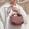 polen in bag beri lychee pattern women's bag pure cowhide designer women saddle armpit bag hobos cross body handbag leather shoulder handbags purse totes Bento Buns