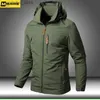 Outdoor -Jacken Hoodies Herren Windbreaker Jacken wasserdichte Militär -Kapuze -Mantel Männliche neue Kampfjacken Herbst Herbst Outdoor Wanderbike Bomber Outwear L48