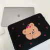 Mignon de dessin animé Cherry Bear 13 pouces Sac à manches pour ordinateur portable pour mac iPad Pro 97 102 133 Tablette de 156 pouces Poux de boîtier intérieur iPad Air 4 240408