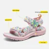 Sneaker XZVZ Girls Sandals Summer Comfort Sandals Princess Plaid Partter Girl Scarpe Casual Casual Bambini Scarpe da spiaggia per bambini di alta qualità