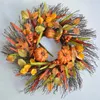 Декоративные цветы 24 -дюймовые моделируемые осенние цвета рождественские венок из венок искусственные цветочные растения цветочных цветов