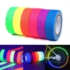 Party Decoration 1/6pcs Lumineuze tape Zelfklevende gloed Noodlogo in de Dark Safety Stage Stickers Home Decor Supplies Decoratief