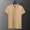 Klasyczna męska koszula polo Summer Casual Polo Fashion Hafted Printed Polo Shirt Wysokiej jakości krótkie rękawowe koszulka 90114
