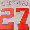 Herrpolos basebolltröja Montreal 8 Carter 27 Guerrero 45 Martinez 10 Dawson Jerseys Sybroderi Högkvalitativ sport utomhus grå