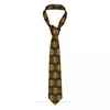 Bow Ties Trafalgar Law Yellow Print One Piece Luffy Anime Casual Unisex Neck Tie Daily Wear Narrow Striped Slim Cravat