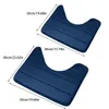 Bath Mats Quiet Flush Toilet Mat - Easy Install Eco-Friendly Anti-Clog Plush Non Slide For Inside Bathroom