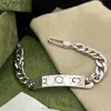 Charm Bracelets New Cool silver plated designer bracelets mens and womens couple charm bracelet240408