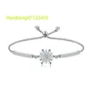 S925 SERRING SERVINE STERLING FILLES Girl Ladies Hand Cumbic Zircon Snowflake Christmas Jewelry Zircon Bracelet