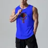 Men's Tank Tops Clothing Summer Workout Muscle Sleeveless T-shirts Trend High Quality Tees Solid Color Oversized Clothes Custom Print