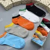 Summer Mens Consterable Sock Five Pair Luxury Sports Sock Letter Sock Cont Knit Sock with Box