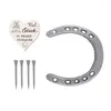 Party Decoration Metal Horseshoe Decorations with Heart Pendant Birthday Parties 95