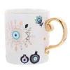 Dinnerware Define Coffee caneca de caneca vintage aquática copo artístico de cerâmica leite café decorativo retro canecas exclusivas porcelana delicada