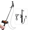 Gimbal Extension Pole Selfie Stick for DJI Pocket 2 Gimbal Camera Clip Clip Mount Cable لـ Typec iOS microusbors