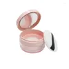 Bouteilles de rangement 20g Puffeuse en plastique portable Pot en poudre en vrac vide avec miroir de tamis cuillère cosmétique tamis pot de voyage