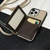 Cross body sling card bag with classic imitation leather women's iphone case luxurious metal logo design for Apple 15 Pro Max 11 12 13 14 Pro Max X XS XR XSMAX 7 8 Plus mini