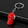 Trump Red Cap Keychain Maga Anahtar Zincirli Araba Aksesuarları Metal 2024 Amerikan ABD bayrağı Trump Anahtarlıklar