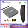 Kutu X96 X6 RockChip RK3566 Akıllı TV Kutusu Android 11 4G 32G 8G 64G 2.4G 5G Çift WiFi 4K 8K 1000m BT4.2 Medya Oynatıcı Set Üst Kutusu