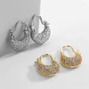 Boucles d'oreilles cerceaux Zakol Fashion Gold Color Sac Forme pour les femmes ACCESSOIRES DE TROUVE DE TROUVE DE TROUVE DE TROUVE DE TROUVE DE LA MODIFICA