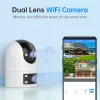 Cameras JOOAN 3MP 5MP PTZ CAMERIE WIFI 4K Double Lens Caméra IP AI Suivi Caméra de surveillance de sécurité en plein air