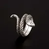 Hip Hop Vintage Snake Open Ring Retro Animal Snake Finger Ring For Gift Party grossistpris Hög kvalitet