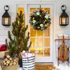 Fleurs décoratives thème de Noël eucalyptus citrouille couronne de mousse pe matériau en mousse 40x40cm manuel de fabrication à la maison décorations atmosphères