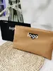 Designer khaki black makeup bag classic logo fashionable handbag women waterproof toiletries washing bag brush bag storage bag