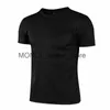 Men's T-Shirts Womens T-Shirt O-neck quick drying T-shirt simple short sleeved solid color slim fit suitable for unisex tops in summer H240416