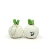 Cute and funny garlic bar, scallions, cabbage, vegetables, plush doll keychain pendant