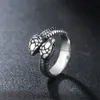 Nuovi stili 14 anello di serpente dorato argento oro per uomini donne incrociate gioielleria punk lussuoso punk vintage gotico
