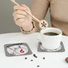 TABLEAUX LA PRISONNER PENNY FARTHING NUMBRE 6 Coasters Cuisine Placemats Isolation Casse Coffee Home Valteranier Tamps Irréguliers Forme