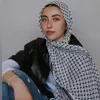 Palestinsk chiffon -halsduk Hatta Kufiya folk sjalar lindar kvinnor stor mjuk halsduk palestina halsdukar muslimska kvinnors hijabs 240403