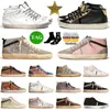 2024 Authentieke Golden Sneakers Mens Mid Designer Shoes Des Chaussures Goose's Dames Dirty Super Star Flat Black White Ball Star Trainers Heels Superstar Runners 35-46