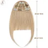 Tess Hair naturel frange 25g Fringe cheveux humains invisibles faux cheveux Bang Bang Hair Clip dans la bucc