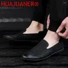 Scarpe casual verifulini in pelle genuina uomo moda uomo comodo slip-on maschi's flats moccasins marchio di calzature maschile guida