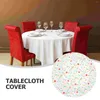 Tala de mesa Toca de mesa à prova d'água Capas redondas Restaurante Decoração de Decoração