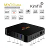 Box Kimtin MX10 RAM 4GB ROM 32GB RK3318 Quad Core 64Bit Android 9.0 Set Top Box 4K 3D USB 3.0 H.265 HDR VP9 2.4G WIFI TV -låda