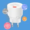 Détecteur eu us uk uk tuya smart zigbee fuite de gaz détecteur sans fil lpg nette de fuite de méthane de gaz naturel pour le système d'alarme de cuisine domestique