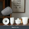 Tee -Sets Reisen von Porzellan Kung Chinese Becher Set Teekanne Fu Cups Keramikservice Tea Gaiwan Teetasse mit Filter tragbarer Zeremonie