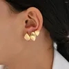 Boucles d'oreilles de cerceau mode créativité en métal en or small plaqué pour les femmes qui perçoivent des bijoux de tendance de goujon en gros