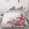 Set di biancheria da letto 3d semplici farfalle nere letti bianca copripiumino bianca copertura doppia king size 203x230 cm set di tessili a casa alla moda