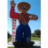 Gigante al por mayor Personaje divertido Figura de vaquero inflable para la decoración del desfile de eventos de fiesta, forma de dibujos animados personalizados