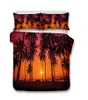 Bedding Sets Print Hawaiian Scenery Set Sea Wave Sunrise Duvet Cover With Pillowcase Microfiber Fabric Dekbed Overtrek Bed