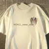 Herren-T-Shirts Heiliges Schwertflügel gedrucktes T-Shirt für Männer und Frauen amerikanische Retro-Streewaren-Sommer-Modetrend Lose Comfy Paar Tee H240408