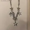 Pendant Necklaces Harajuku Trend Star Pentagram Butterfly Rhinestone Choker for Women Cool Charm Aesthetic Clavicle Chain Vintage Fashion JewelLGVO