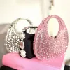 Fashion Women Diamond Handbags and Purses Transparent Acrylic Luxury Party Prom Evening Bag Casual Bling Clear Clutch 240408