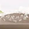Hair Clips Crystal Pearl Vine Headband Hairband For Women Bride Party Rhinestone Bridal Wedding Accessories Jewelry