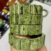 Bangel Natural Green Serpentine Jade Stone Perlen Armband Natural Edelstein Schmuck Armreif für Frau für den Mann für Geschenkgroßhandel!