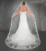 Stunning Beautiful White Tulle Bridal Veils Bridal Accessories Lace Appliques Edge Long Bridal Soft Tulle for Wedding Par4204114