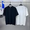 Saf pamuklu düz renkli kısa kollu tshirt Hem erkekler hem de kadınlar yaz modaya uygun marka çok yönlü yuvarlak boyun gevşek büyük boyutlu üst 240403